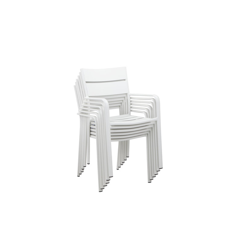 Ensemble de conversation d'extérieur en aluminium pour 10 personnes avec coussins Pangea Home Karen, Blanc / blanc
