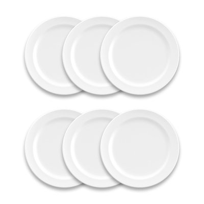 Tarhong Matte White Melamine Dinner Plate