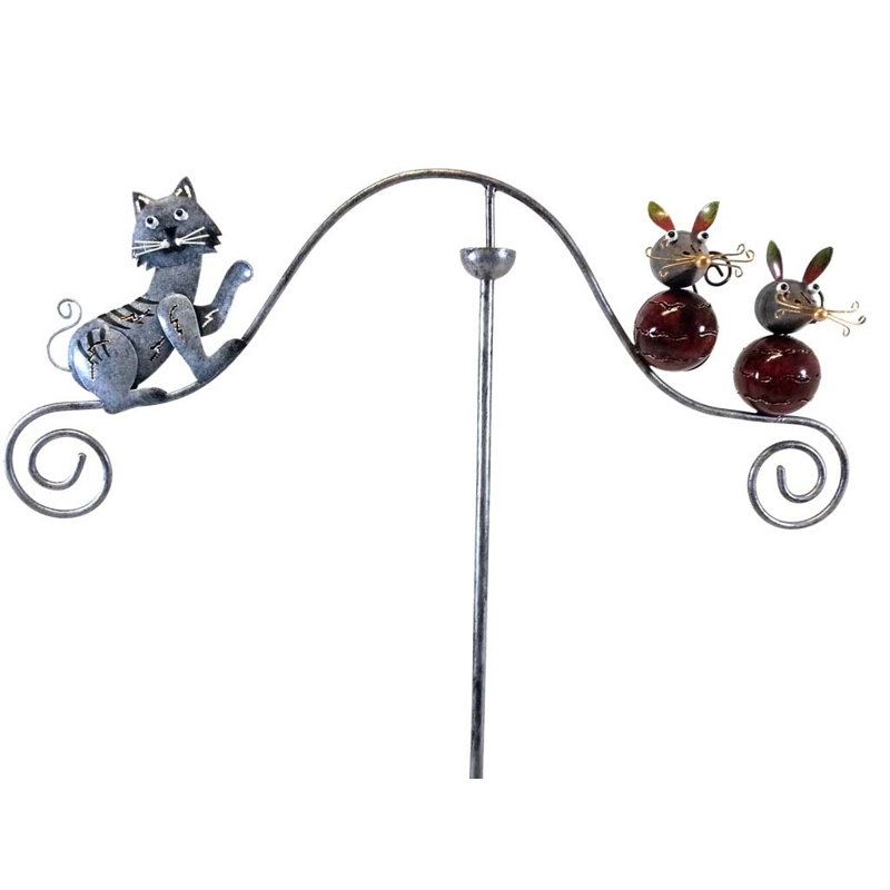 Matlock Cat Weather Resistant Metal Garden Statue