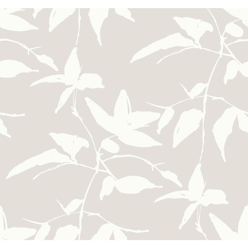 Rouleau de papier peint l 27 pi x l 27 po leaf Persimmon, Beige