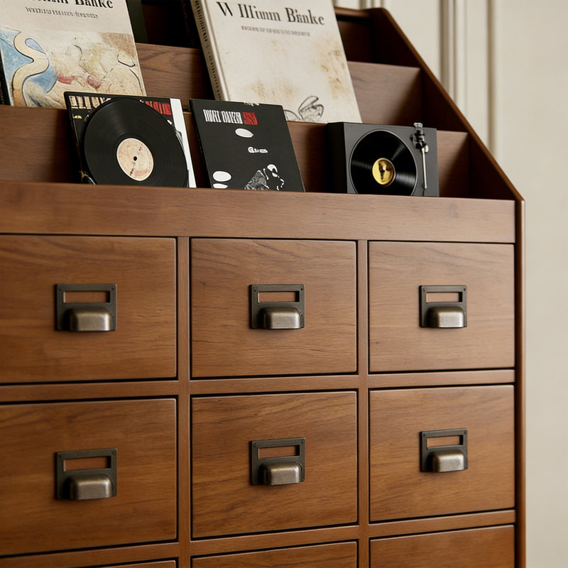 Armoire de rangement multifonctionnelle à grande capacité, Brun
