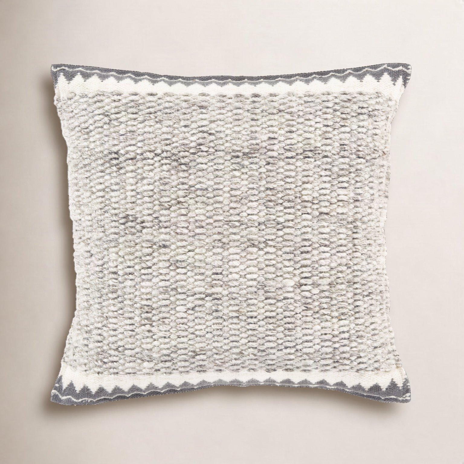 Reni Wool Throw Pillow, 22"H x 22"W, Pillow Cover Only - No Insert