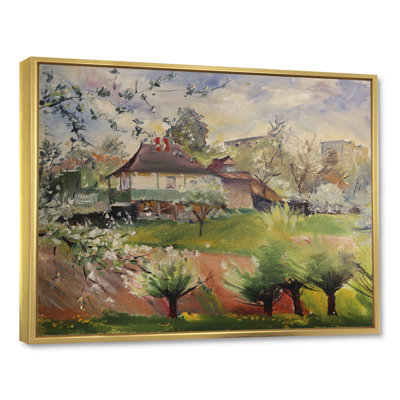 «Abstract House In Country», reproduction d'art sur toile
