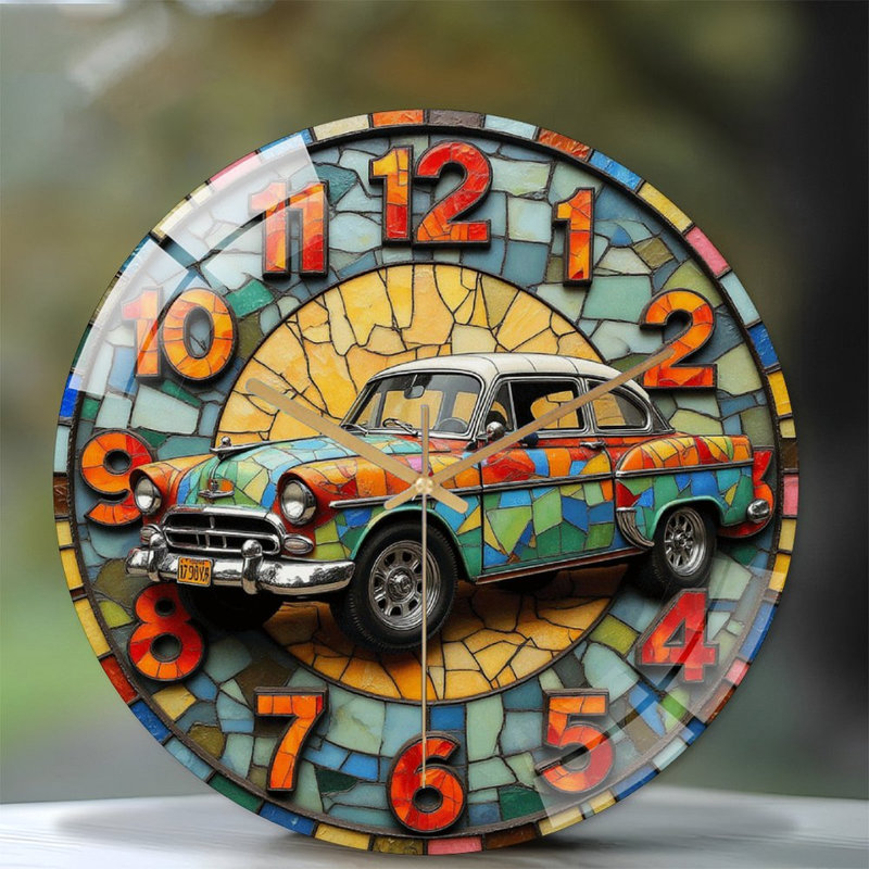 Horloge murale rétro 12 ''
