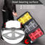 Folding Hand Truck, Heavy Duty 60kg Loading Capacity, Transport Trolley on Wheels with Extendable Handle, Moving Trolley for Deliveries, Luggage, Groceries