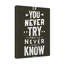 If You Never Try You'll Never Know - Wrapped Canvas Print-1812096619
