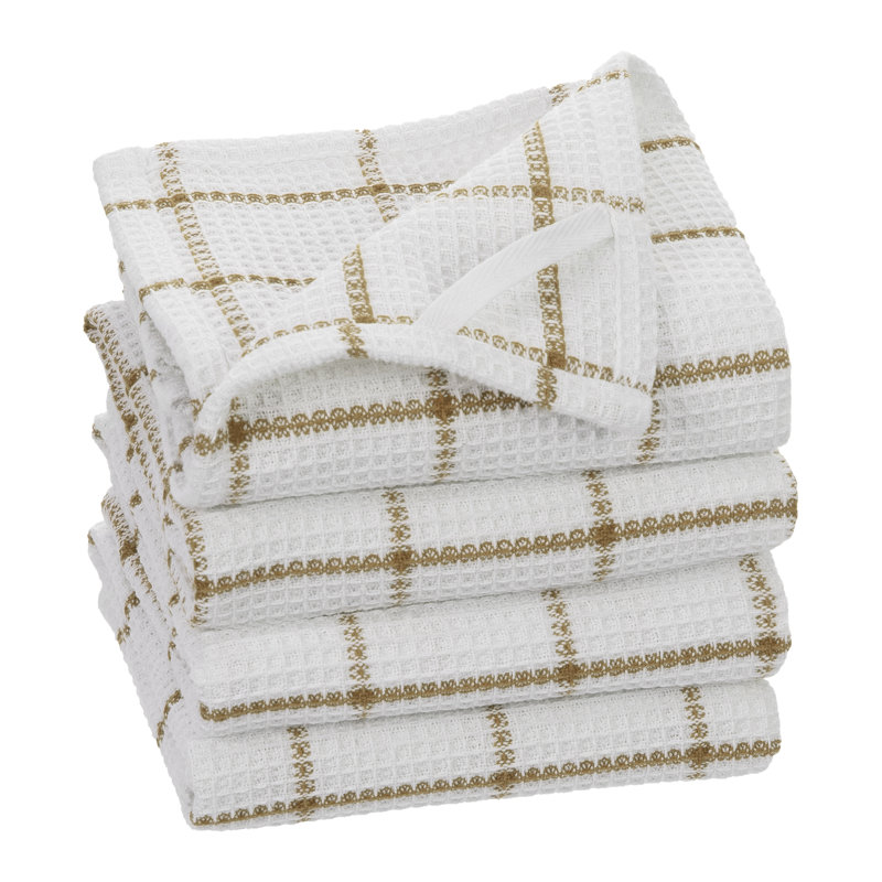 Serviette de cuisine solo gaufres, Brun