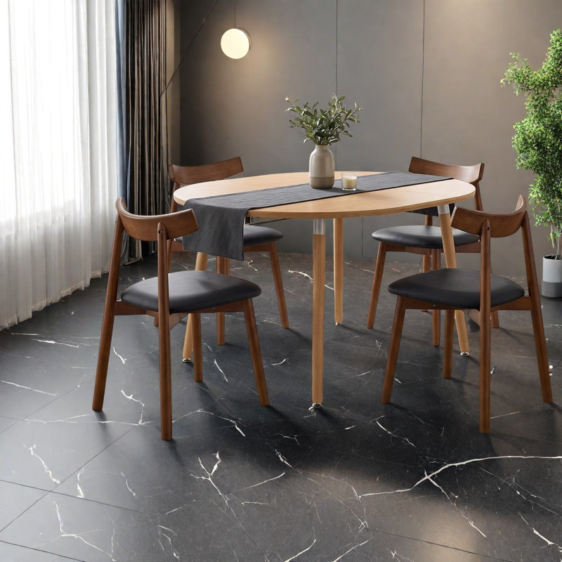 Ensembles de table de salle à manger extensible (doit inclure la table et la chaise), bois moderne