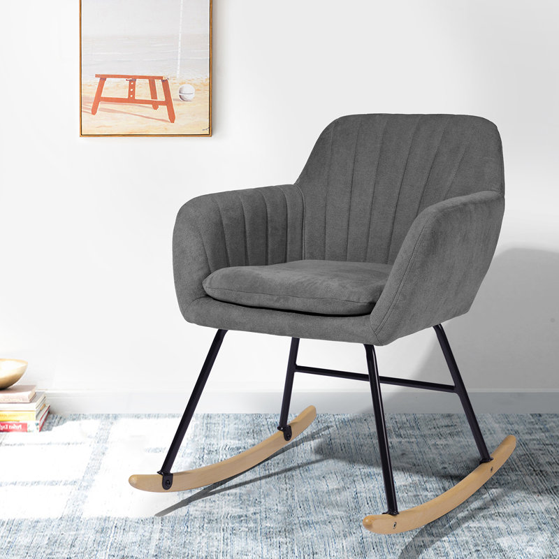 Mullinax Rocking Chair, Dark Grey