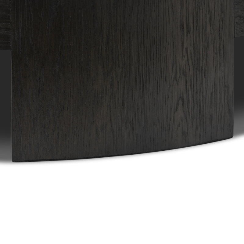 Sheffield Coffee Table, 13" H x 60" L x 60" W, Charcoal Oak Veneer