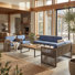 Ensemble de conversation pour patio 7 personnes avec table basse
