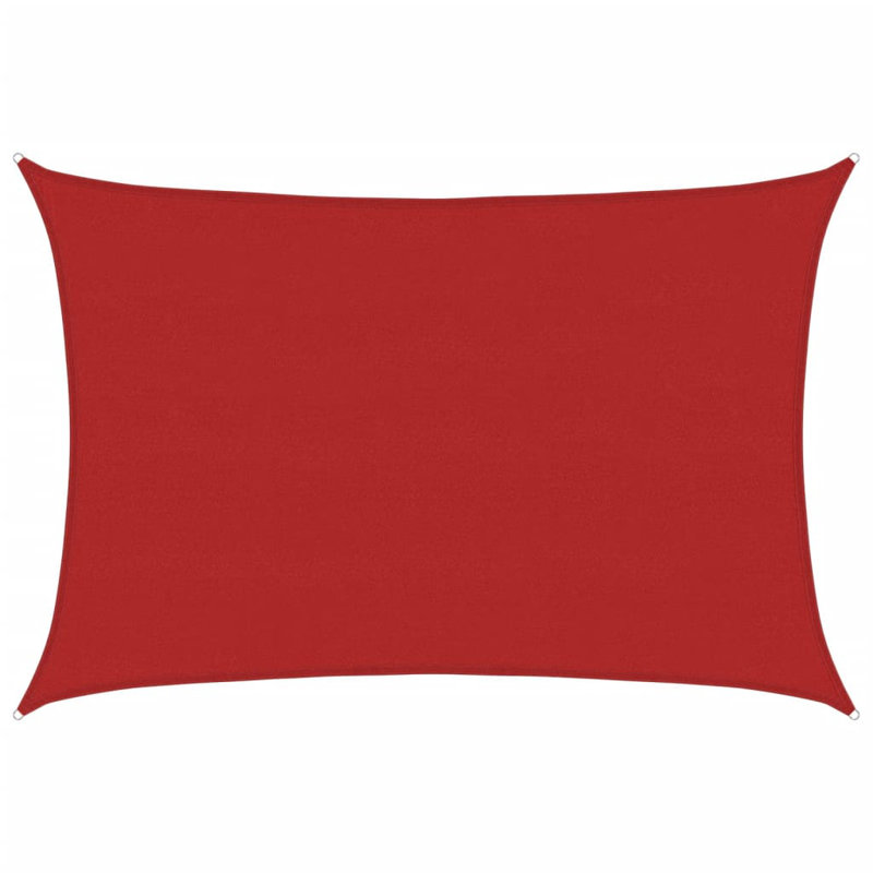 Stodola Rectangular Shade Sail, Red,  7m W x 5m D