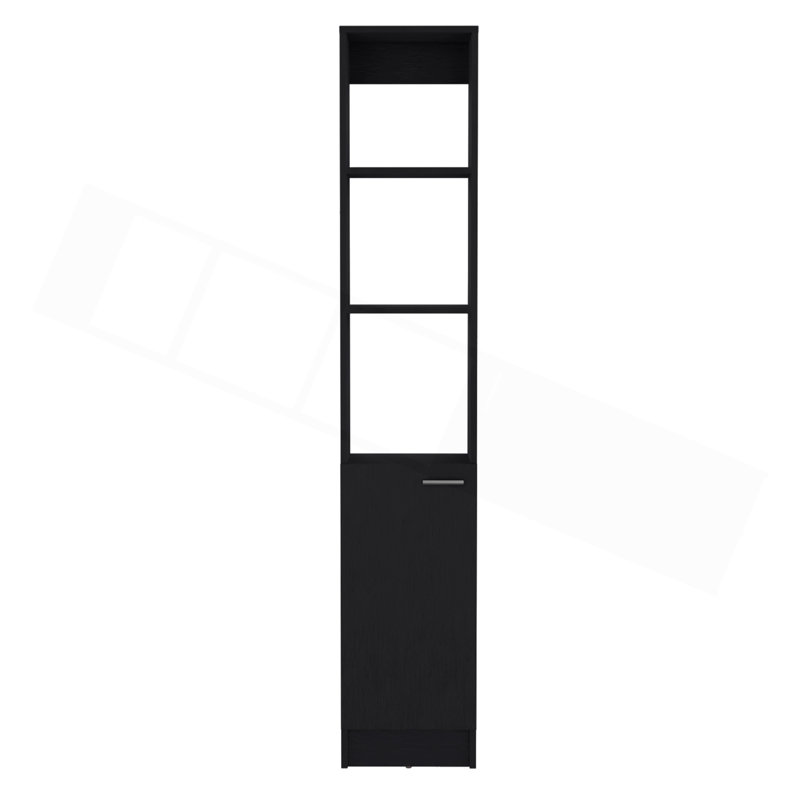 Parks Linen Bathroom Storage Cabinet with one Doors, Tall Bathroom Cabinet with 6 Shelves, for Bathroom, Living Room, Kitchen