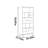 Modern and simple home bookcase