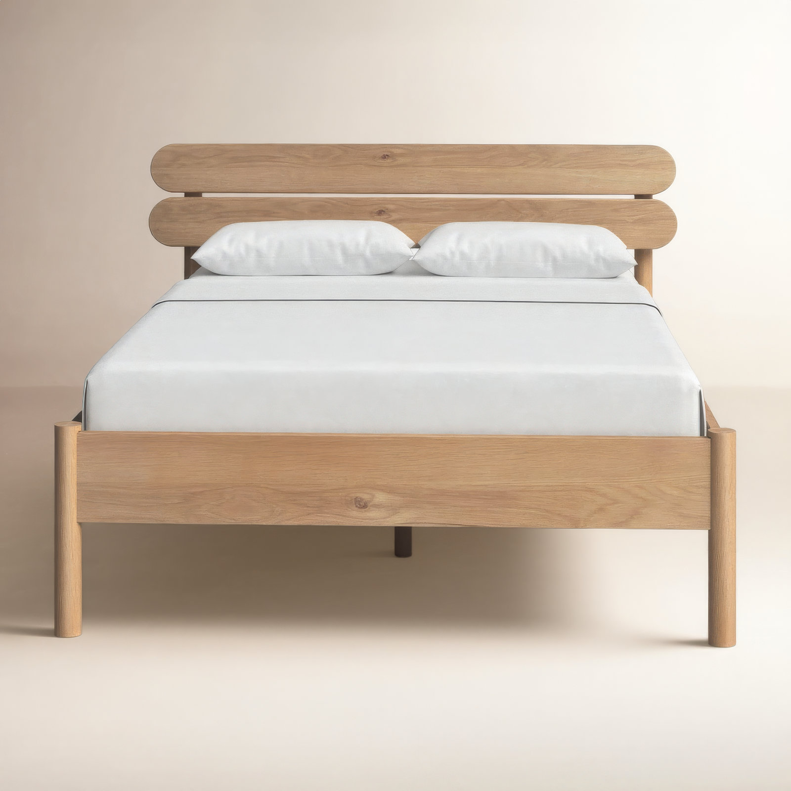 Mads Oak Platform Bed, King