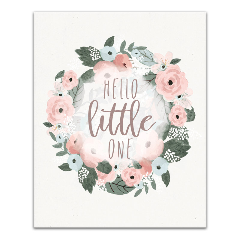 Art sur toile hello little one Blankenship, H 20 po x l 16 po x P 1,25 po