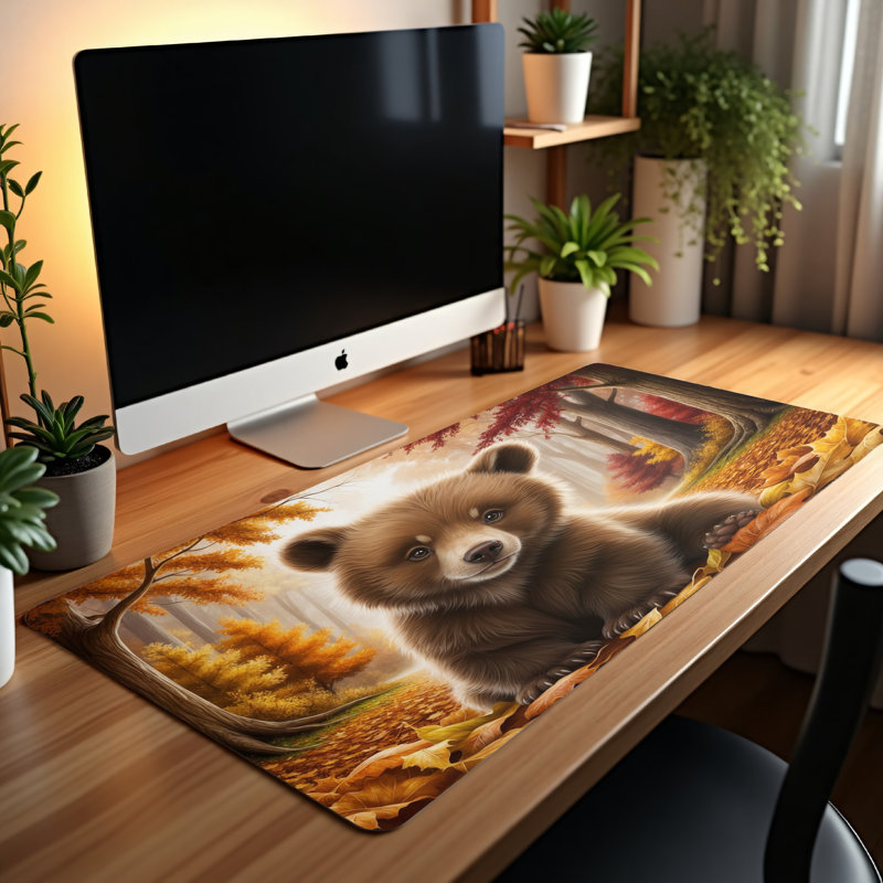 Polyester Desk Pad, 14.4x12.1