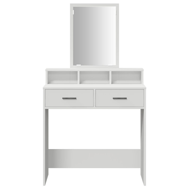 79 X 41 X 140 Cm Mirror Vanity Unit, White