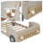 Ceiling Cloth Kids Upholstered Headboard Car Bed With Car Light shape LED-349723440