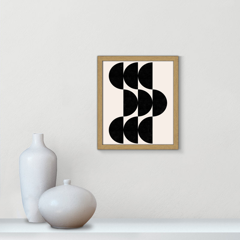 Impression de formes par Dotz, Natural Woodgrain, L 13 po x H 15 po, Framed Print