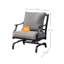 Chaises berçantes de patio avec coussins en oléfine pour cour arrière - ensemble de 2-450060072