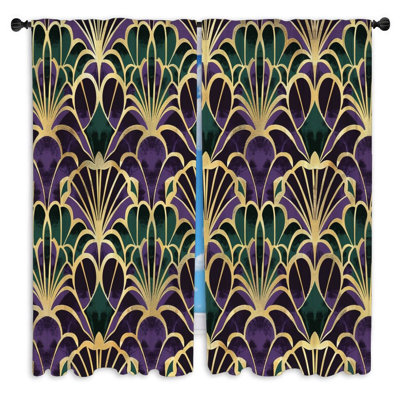 Paire de rideaux obscurcissant en polyester Staciann