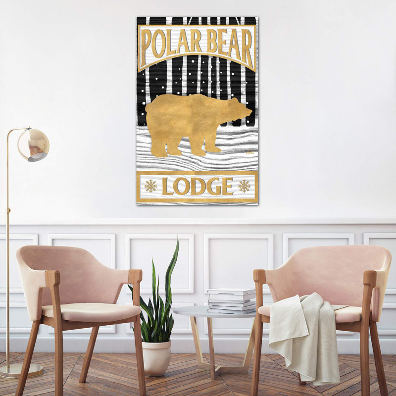 Winter Lodge Sign I by Andi Metz - Wrapped Canvas Print, 66.04 cm H x 45.72 cm W x 1.91 cm D