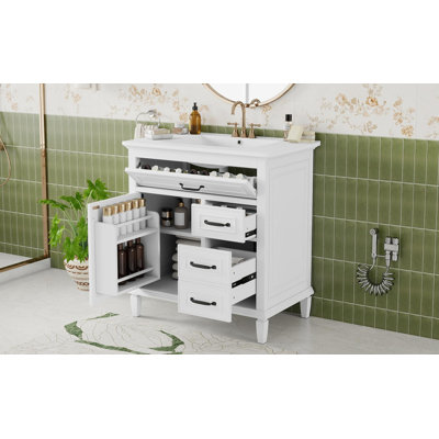 Meuble-lavabo de salle de bain avec lavabo