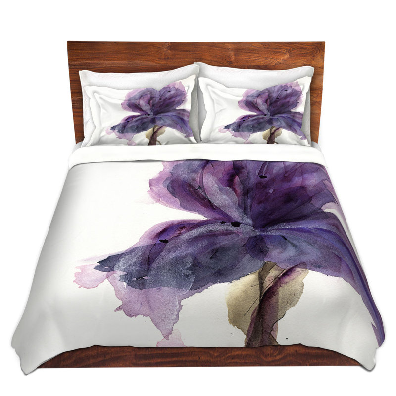 Floral Duvet Cover, 1 Twin Duvet Cover + 1 Standard Sham