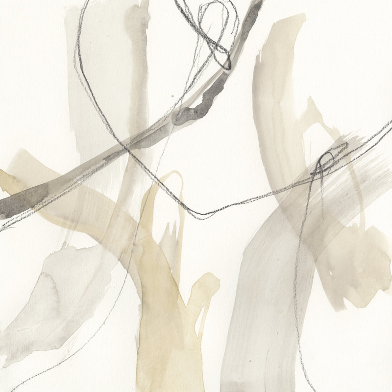 Neutral Momentum I by Jennifer Goldberger - Wrapped Canvas Painting, 76cm H x 76cm W