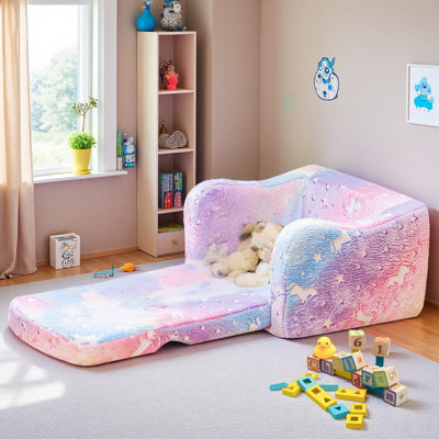 Boneless Compression 2-In-1 Comfy Couch, Glow In The Dark Floor Bed, Modular Convertible Sofa Furniture, Foldable Chair Sofa For Playroom