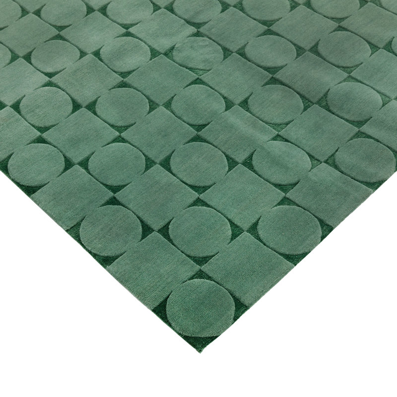 Contemporary Tibetan Wool Silk Blend - 8' x 10', Sage