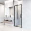 Porte de douche coulissante avec cadre en verre transparent H 5/16 po Astoria-99084503