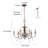 Darsie 6 - Light Dimmable Chandelier
