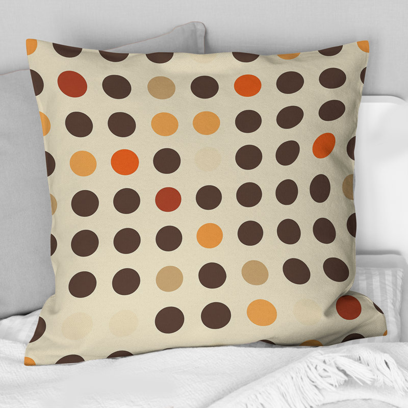 Coussin Polka Dot III - Glam, H 18 po x H 18 po