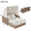 136cm Wide Straight Steel Patio Daybed