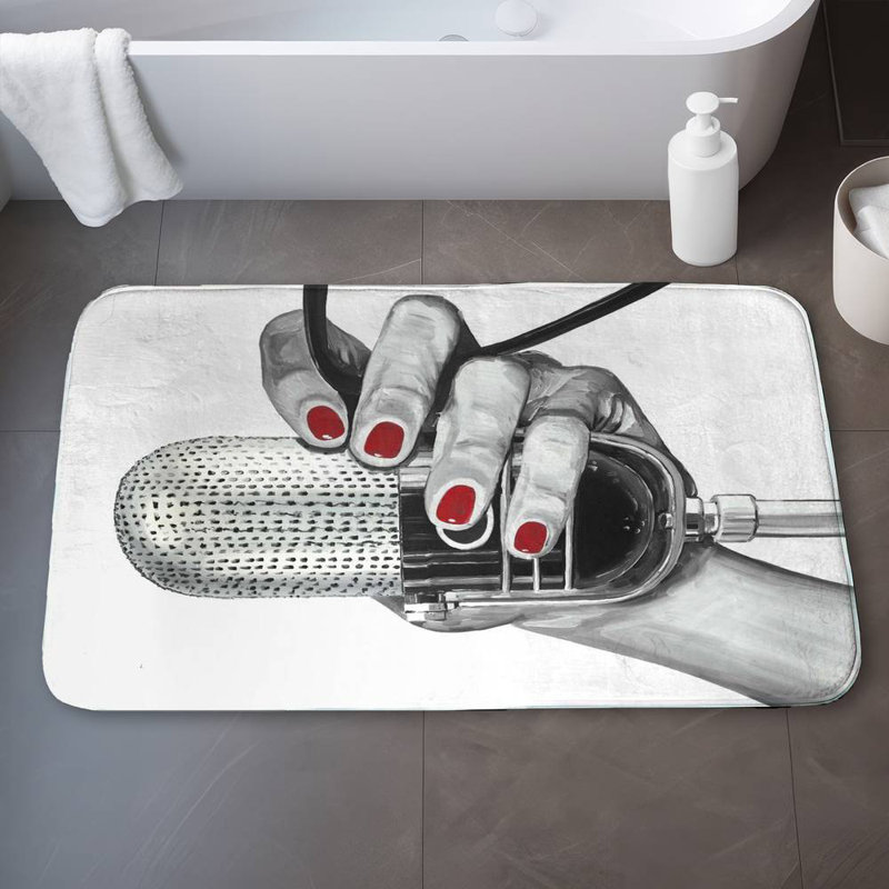 Sing your life Bath Mat with Non-Slip Backing - Quick Dry Memory Foam Bathroom Rug - Absorbent - Modern Plush Spa-Style - Machine Washable