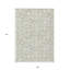 Tapis intérieur lavable à motif géométrique 9 pi x 12 pi beige