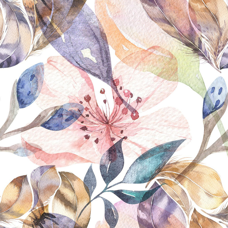 Watercolor Leaves Wallpaper
