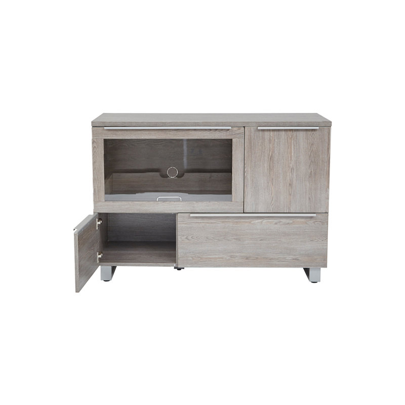 Maysey 1-Drawer Lateral Filing & Printer Cabinet, Gray/Silver