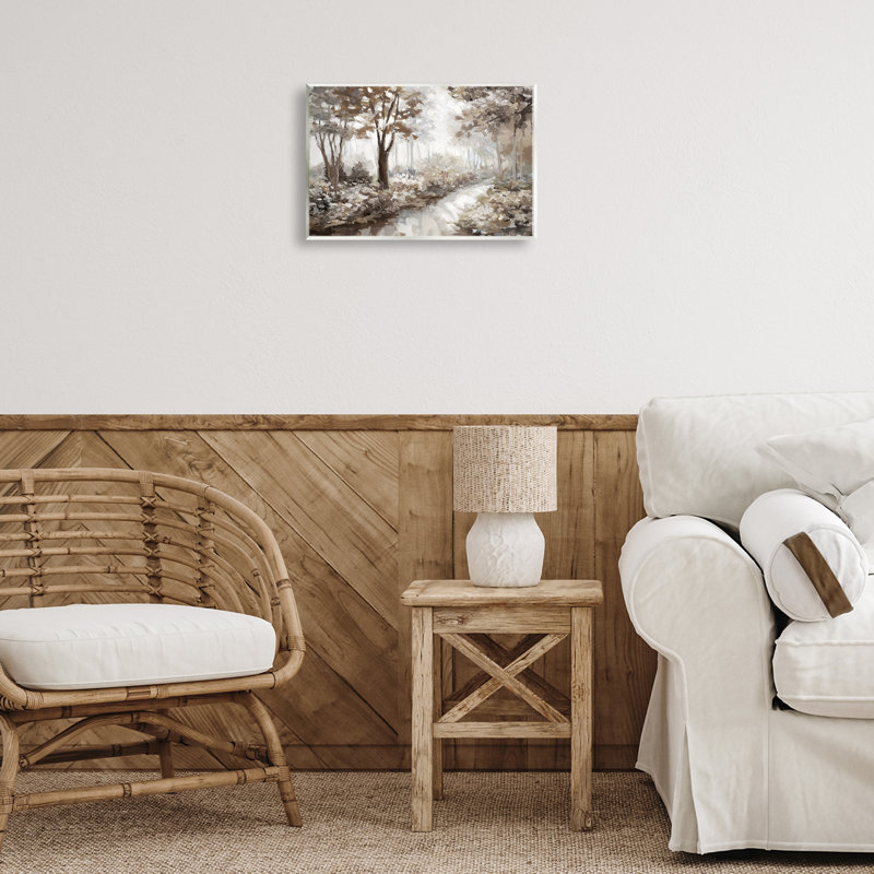 Art mural, "Misty Forest Stream", par Nan, H 10 po x l 15 po