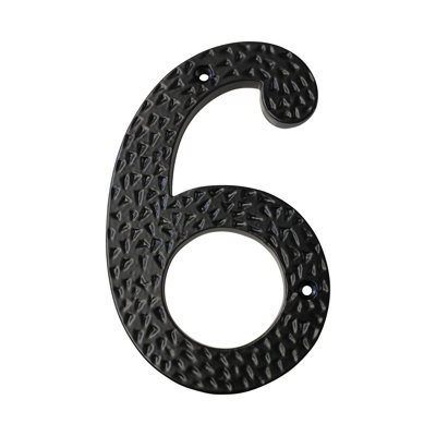 Numéro de maison à fixation flottante 6 po