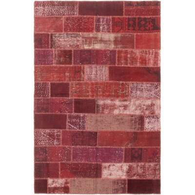 One-of-a-Kind Waverly Hall Hand-Knotted 1980s Red 5'4"" x 8'1"" Wool Area Rug -  Loon Peak®, 9BD54E3456674655866255C4EA7FD86B