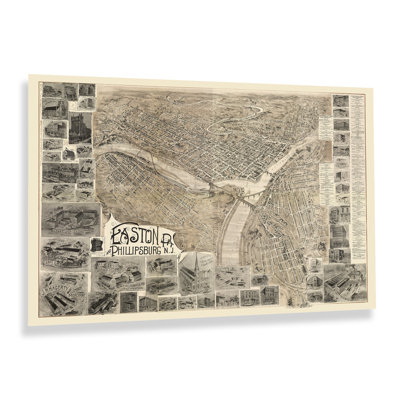 1900 Easton, Pennsylvanie et Phillipsburg, New Jersey