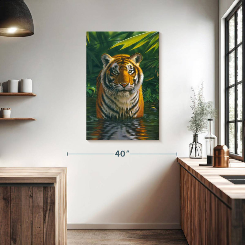 Brampt Tiger Pool, 39" H x 26" W