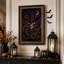 Impression sur toile mauve, crâne de cowboy-1784503260