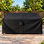 Housse de canapé de patio résistante aux intempéries avec protection en PVC respirante et durable, ourlet élastique réglable, sangles à fermeture par clic et trous-105225723-25131743