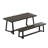 70.8”W Dining Table With 70.9"W Bench