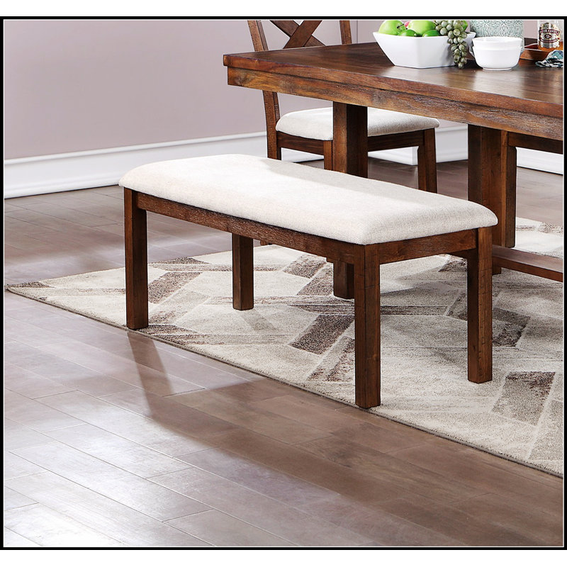 1pc Bench Only Natural  Finish Solid wood Contemporary Style Kitchen Dining Room Furniture Seating