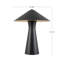 Blair 21-in Black Table Lamp-886209162